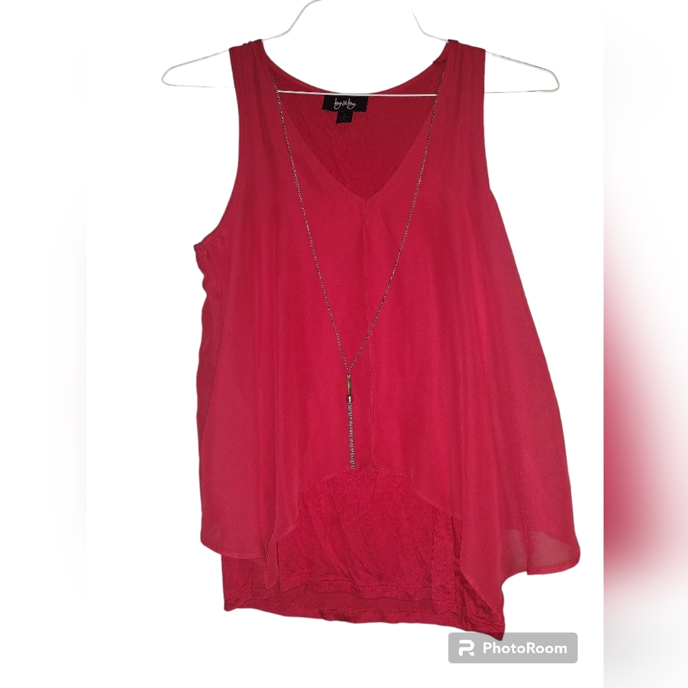 by&by Dressy Red Tank W/ Tags